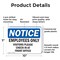 Signmission Employees Only Visitors Please Check In OSHA Notice Sign, Plastic, 10in W x 7in L, 2PK OS-2PACK-NS-P-710-L-12008 - alternate 6